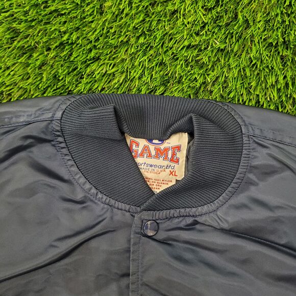 Vintage 80s 420 Safe-Driver Bomber Jacket XL 26x25 Jevic USA - Picture 10 of 16